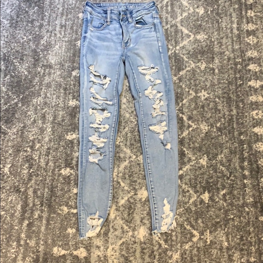 American Eagle ripped jeans